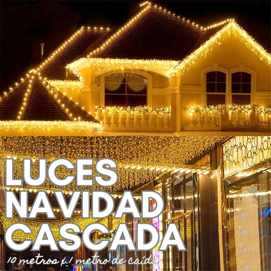 "Luces Navidad Cascada™ - Magia Brillante para tu Hogar"